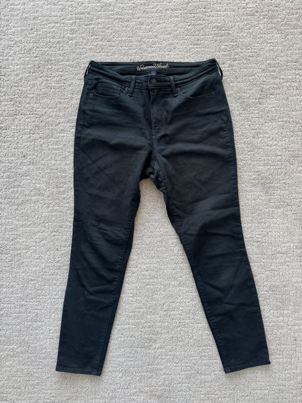 Universal Thread High Rise Skinny Jeans Black Size 12/31R